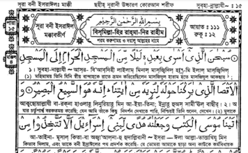 পারা ১৫ - কোরআন শরীফ বাংলা উচ্চারন ও অনুবাদ